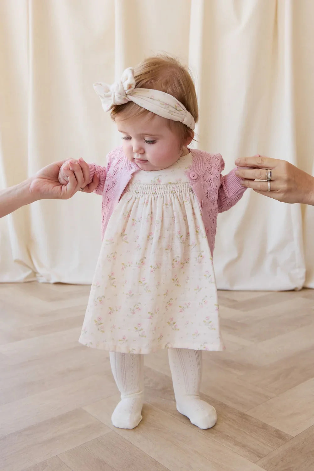 Organic Cotton Muslin Tiana Dress - Emelia Pink Childrens Dress from Jamie Kay NZ