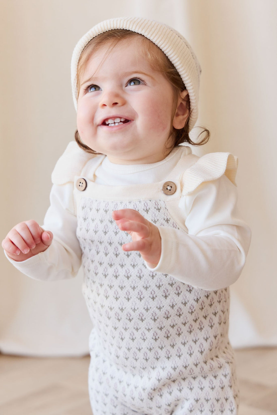 Savannah Jacquard Hat - Sheer Pink Childrens Hat from Jamie Kay NZ
