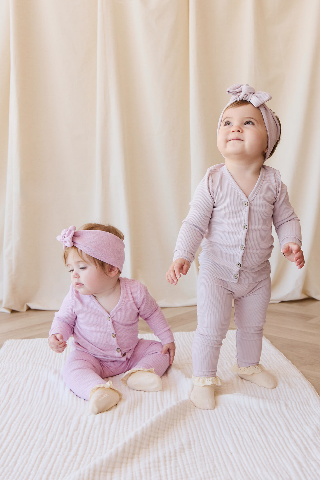 Organic Cotton Modal Everyday Legging - Orchid Marle Childrens Legging from Jamie Kay NZ