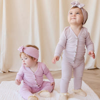 Organic Cotton Modal Everyday Legging - Orchid Marle Childrens Legging from Jamie Kay NZ