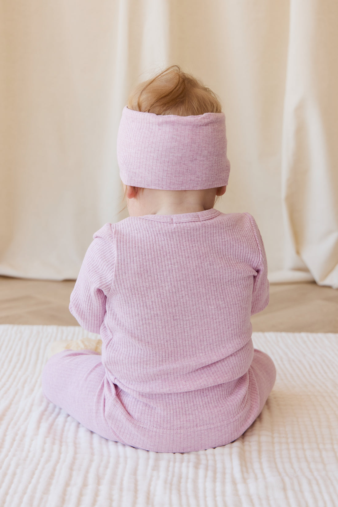 Organic Cotton Modal Cardigan - Orchid Marle Childrens Cardigan from Jamie Kay NZ