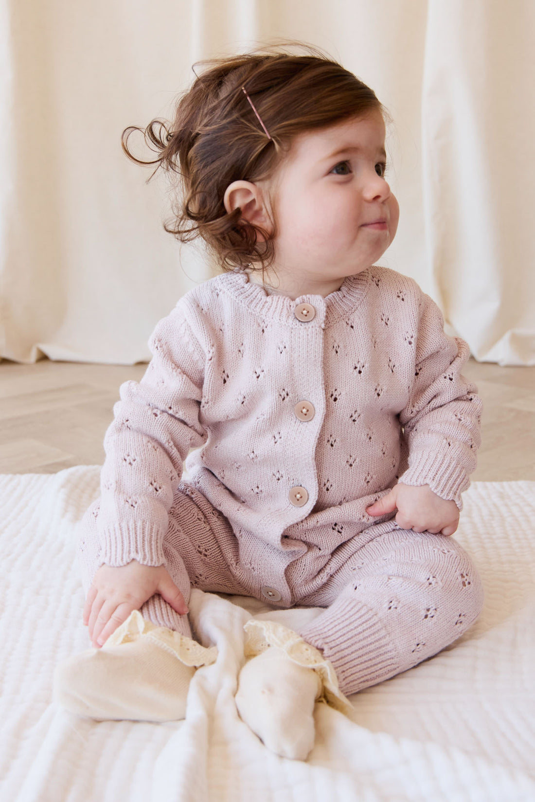 Emily Onepiece - Dusty Violet Marle Childrens Onepiece from Jamie Kay NZ
