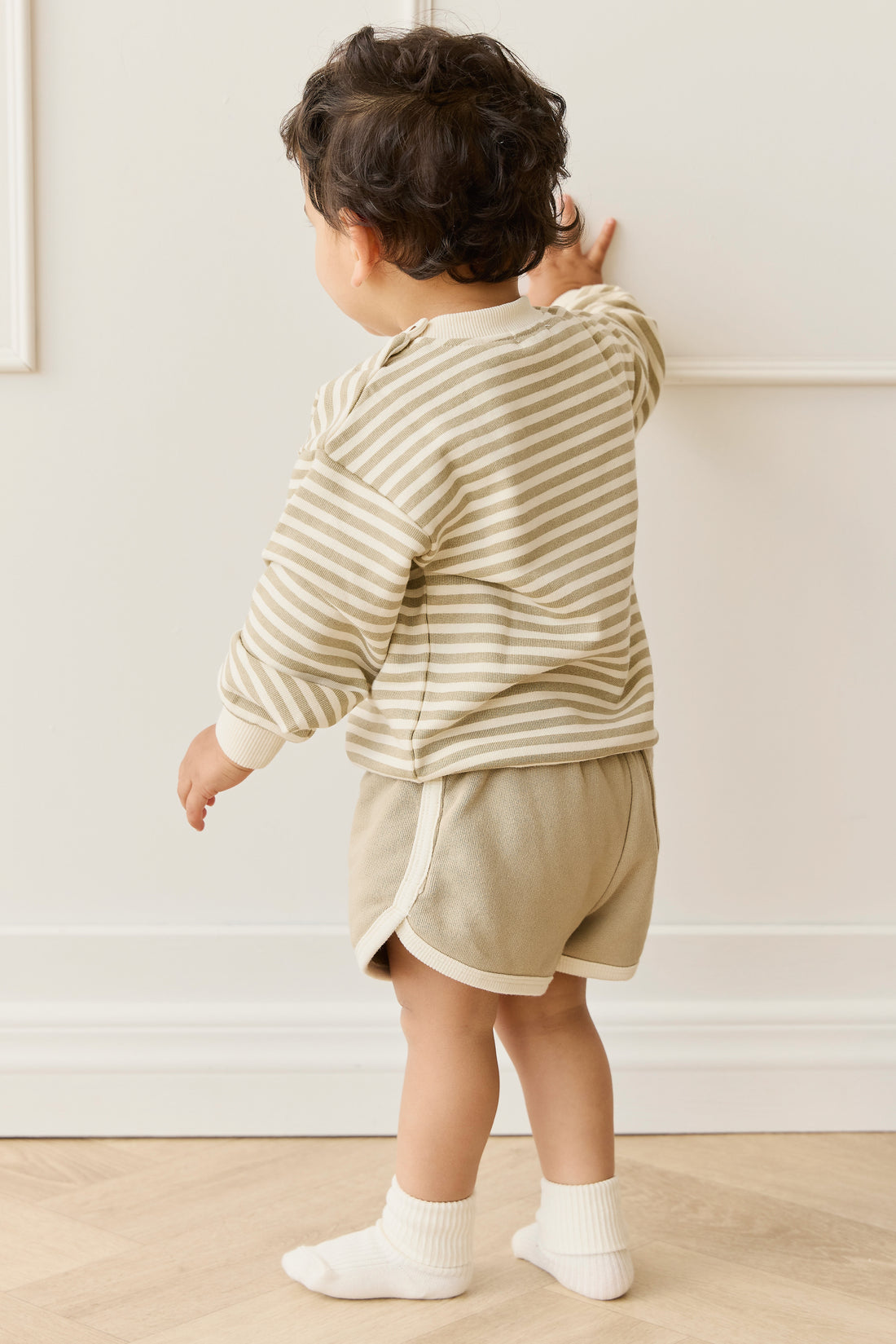 Organic Cotton Eric Short - Sandy Brown Childrens Short from Jamie Kay NZ