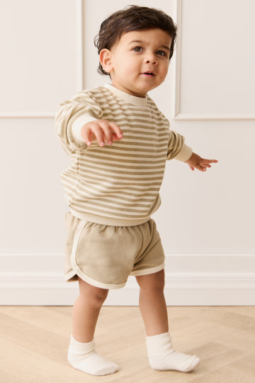 Organic Cotton Eric Short - Sandy Brown Childrens Short from Jamie Kay NZ
