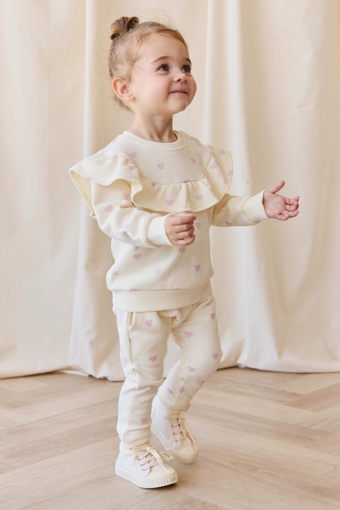 Organic Cotton Lilith Track Pant - Mon Amour Lotus Childrens Pant from Jamie Kay NZ
