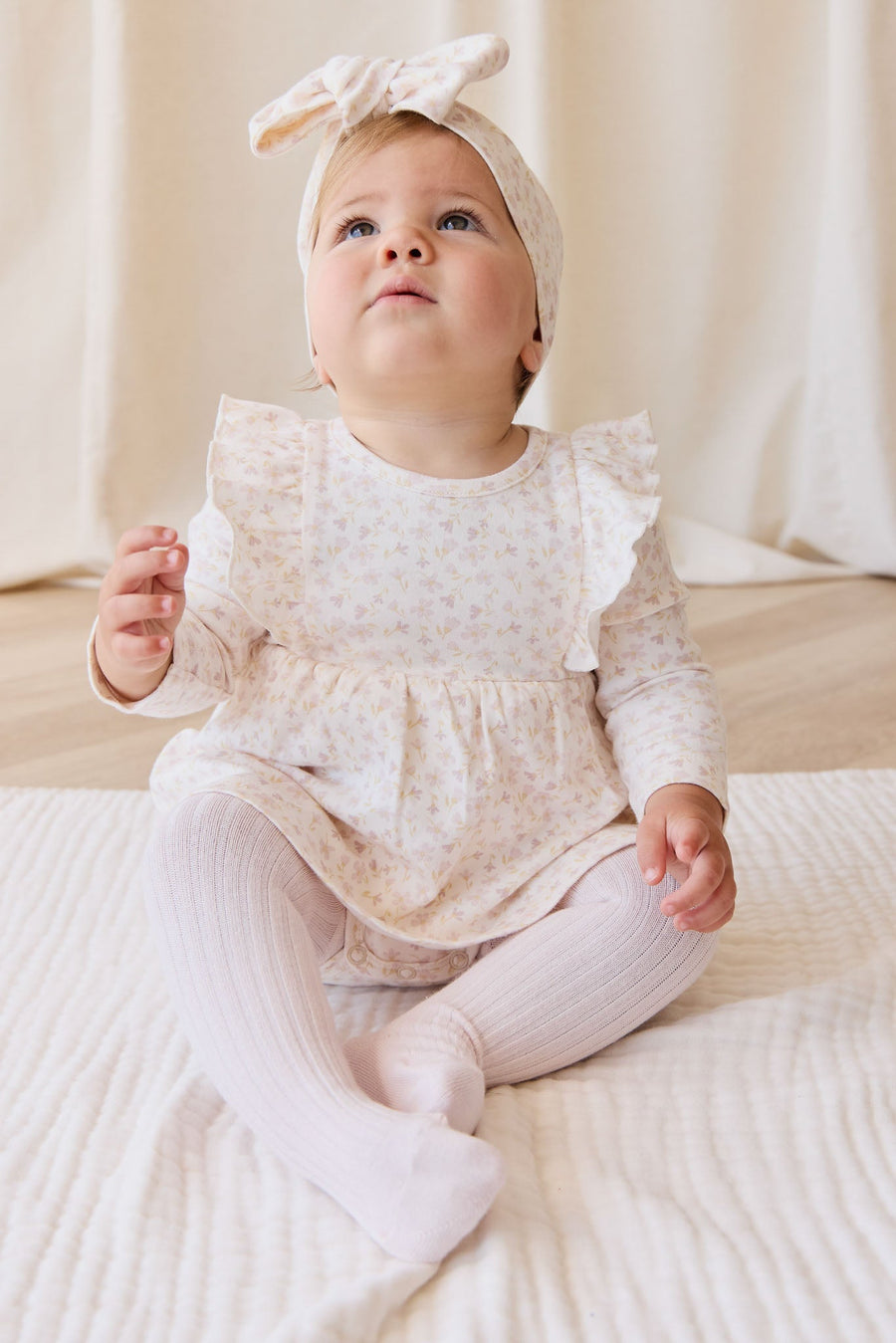 Organic Cotton Vivienne Playsuit - Aries Mauve Childrens Playsuit from Jamie Kay NZ