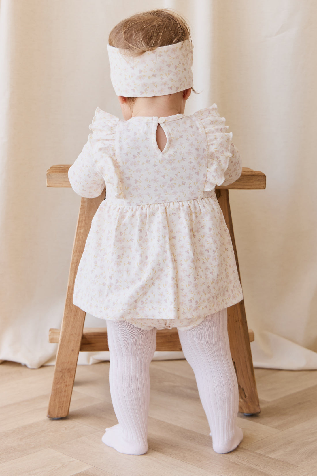 Organic Cotton Vivienne Playsuit - Aries Mauve Childrens Playsuit from Jamie Kay NZ