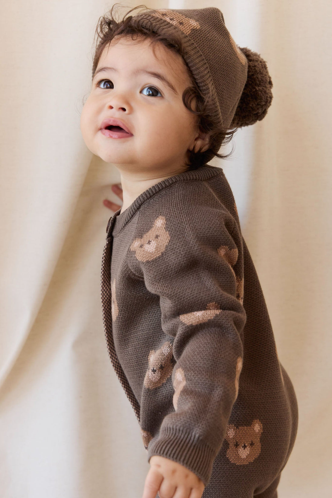 Ethan Hat - Bobbie Bear Canteen Childrens Beanie from Jamie Kay NZ