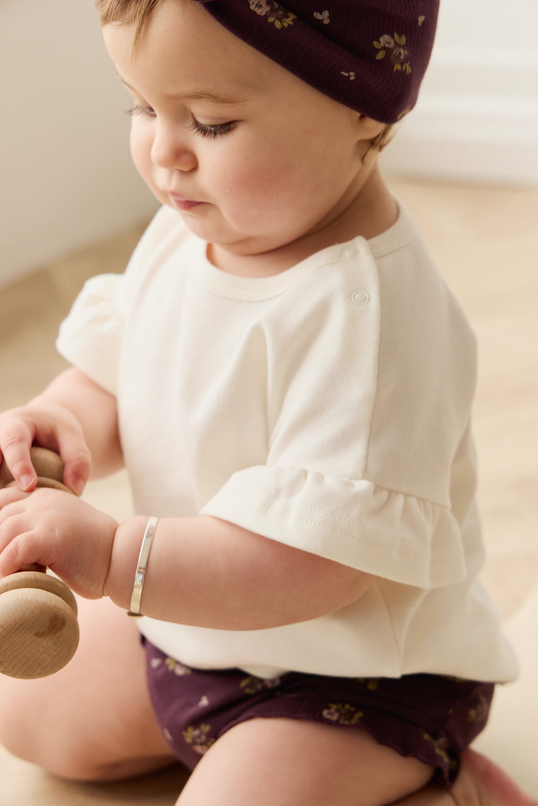 Pima Cotton Antoinette Top - Parchment Childrens Top from Jamie Kay NZ