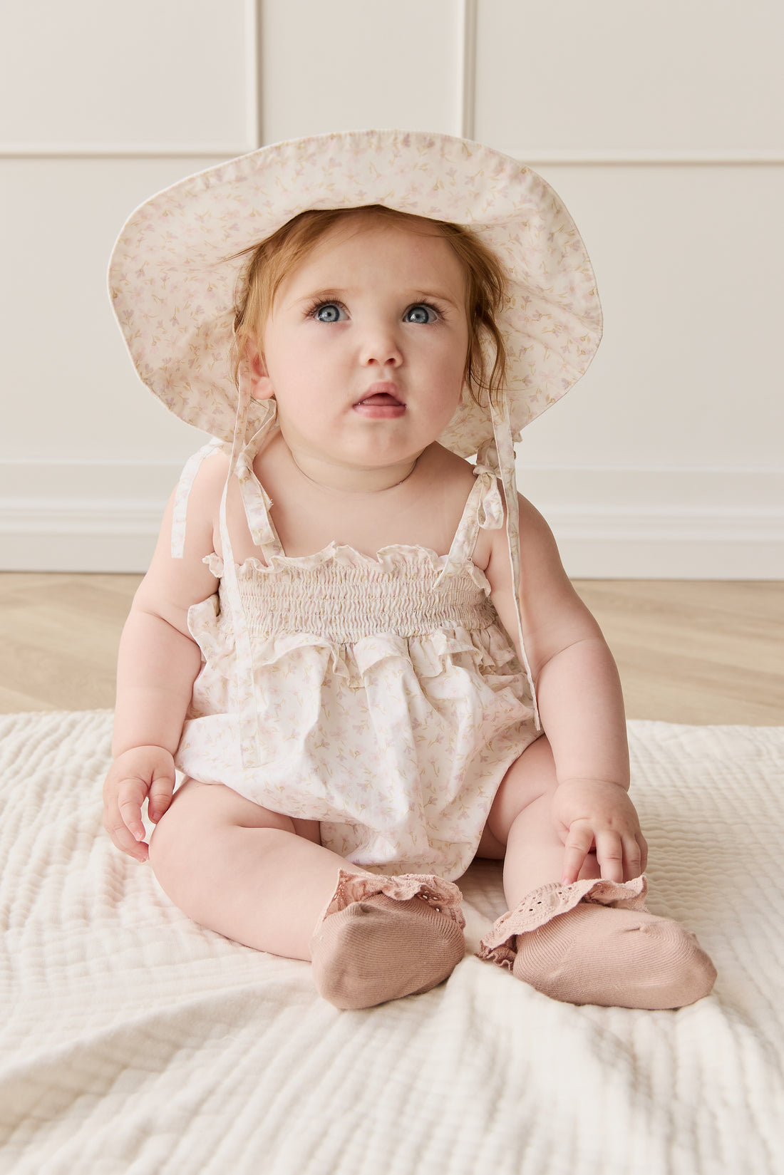 Organic Cotton Cleo Playsuit - Aries Mauve Childrens Playsuit from Jamie Kay NZ