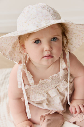 Organic Cotton Noelle Hat - Aries Mauve Childrens Hat from Jamie Kay NZ