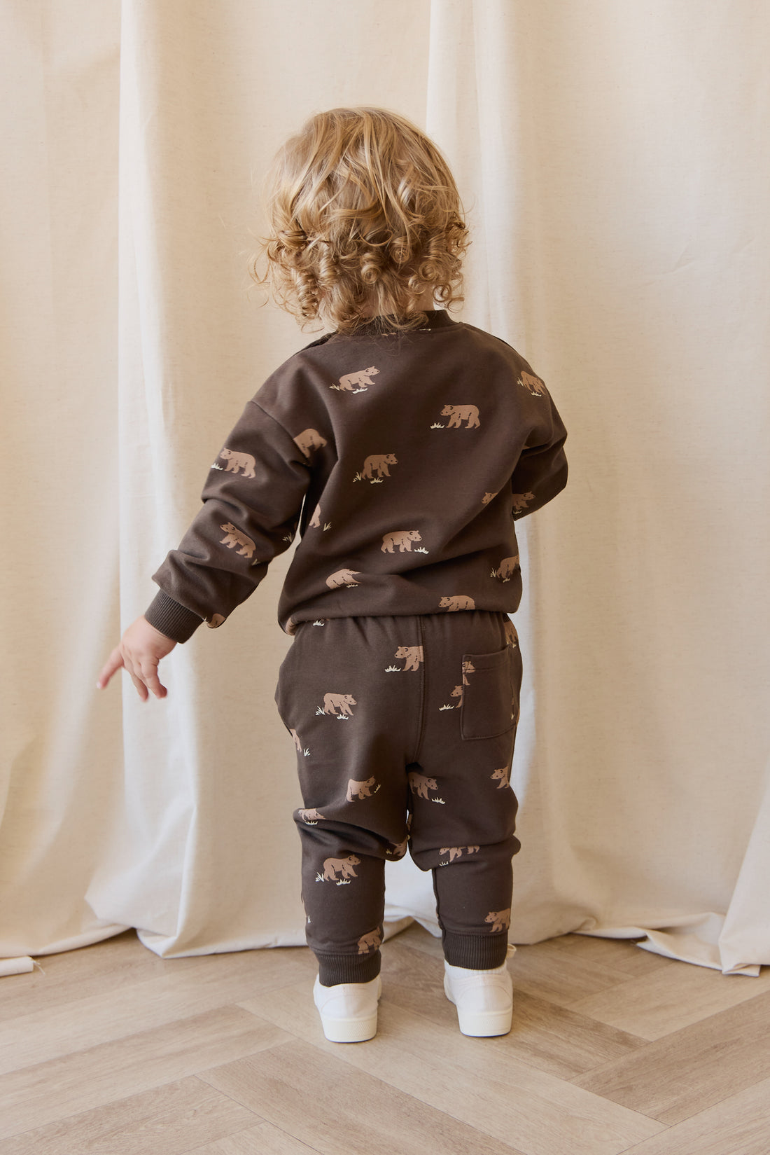 Organic Cotton Peyton Sweatshirt - Bear Buddies Canteen Childrens Top from Jamie Kay NZ