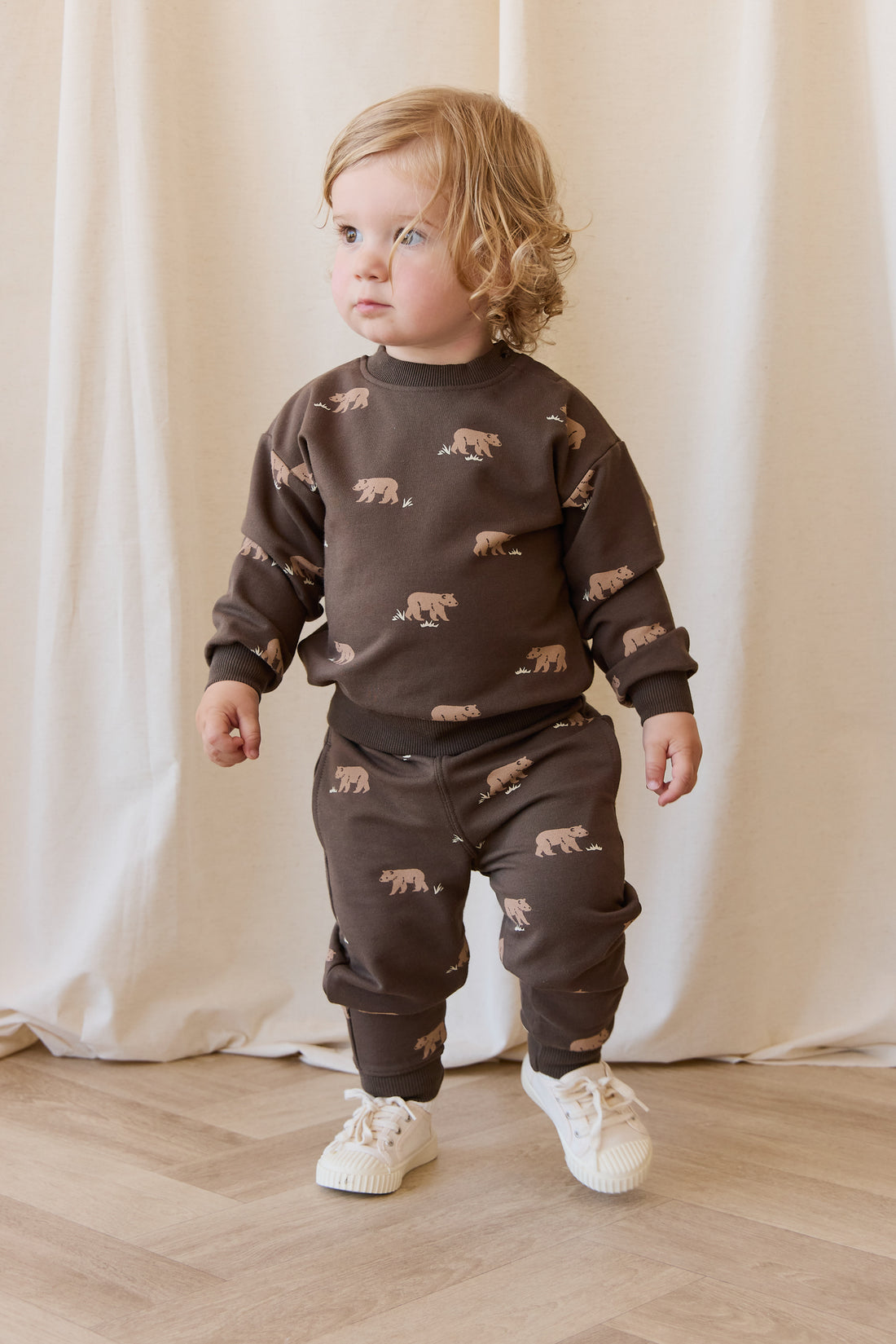 Organic Cotton Peyton Sweatshirt - Bear Buddies Canteen Childrens Top from Jamie Kay NZ