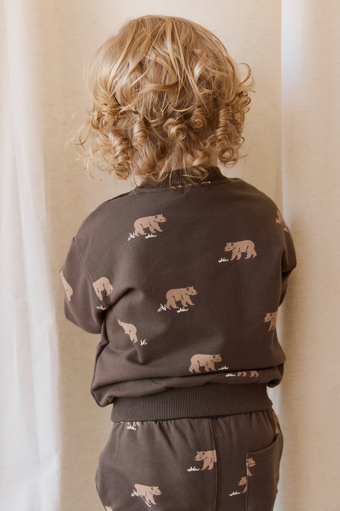 Organic Cotton Peyton Sweatshirt - Bear Buddies Canteen Childrens Top from Jamie Kay NZ