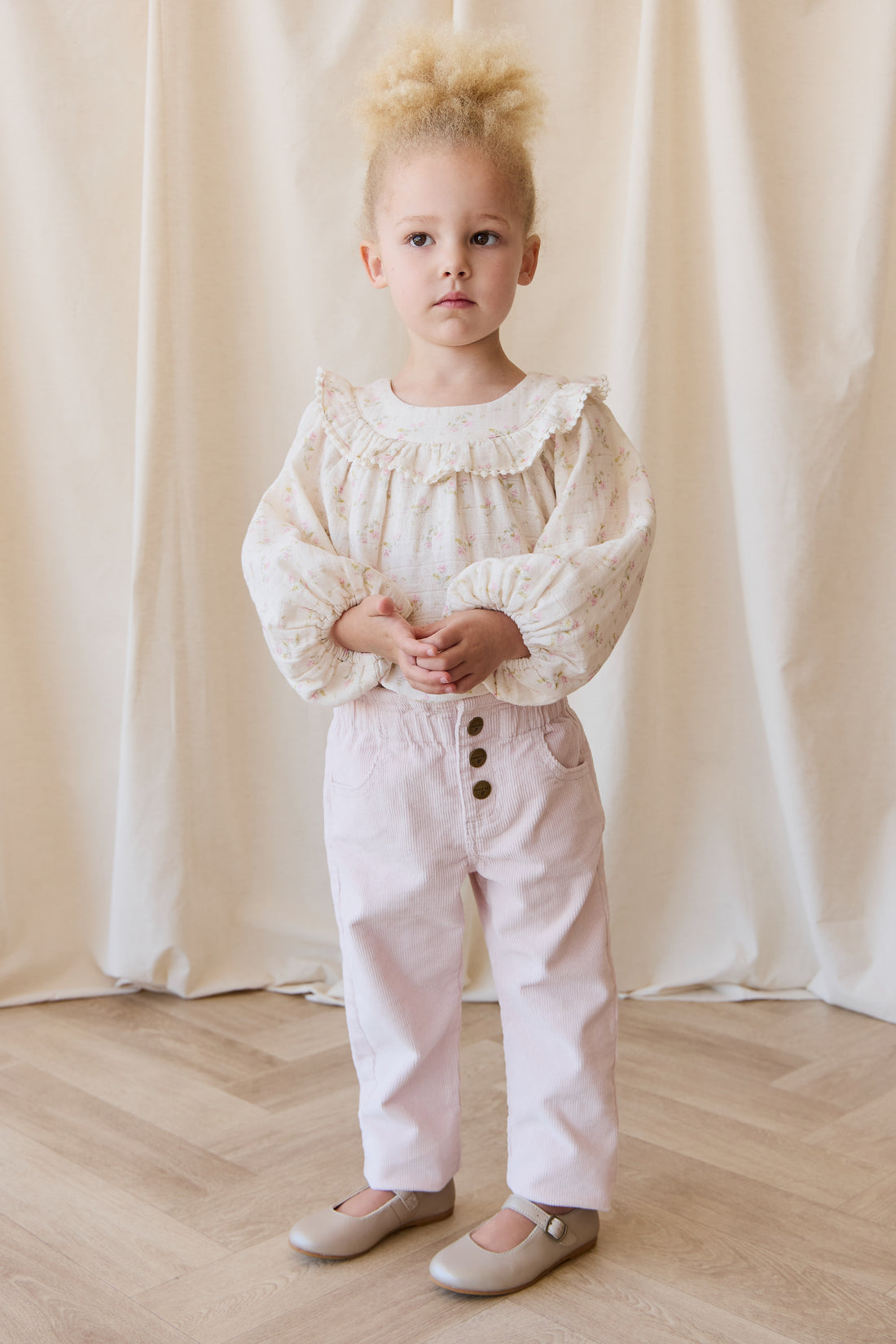 Briella Pant - Soft Misty Rose Childrens Pant from Jamie Kay NZ