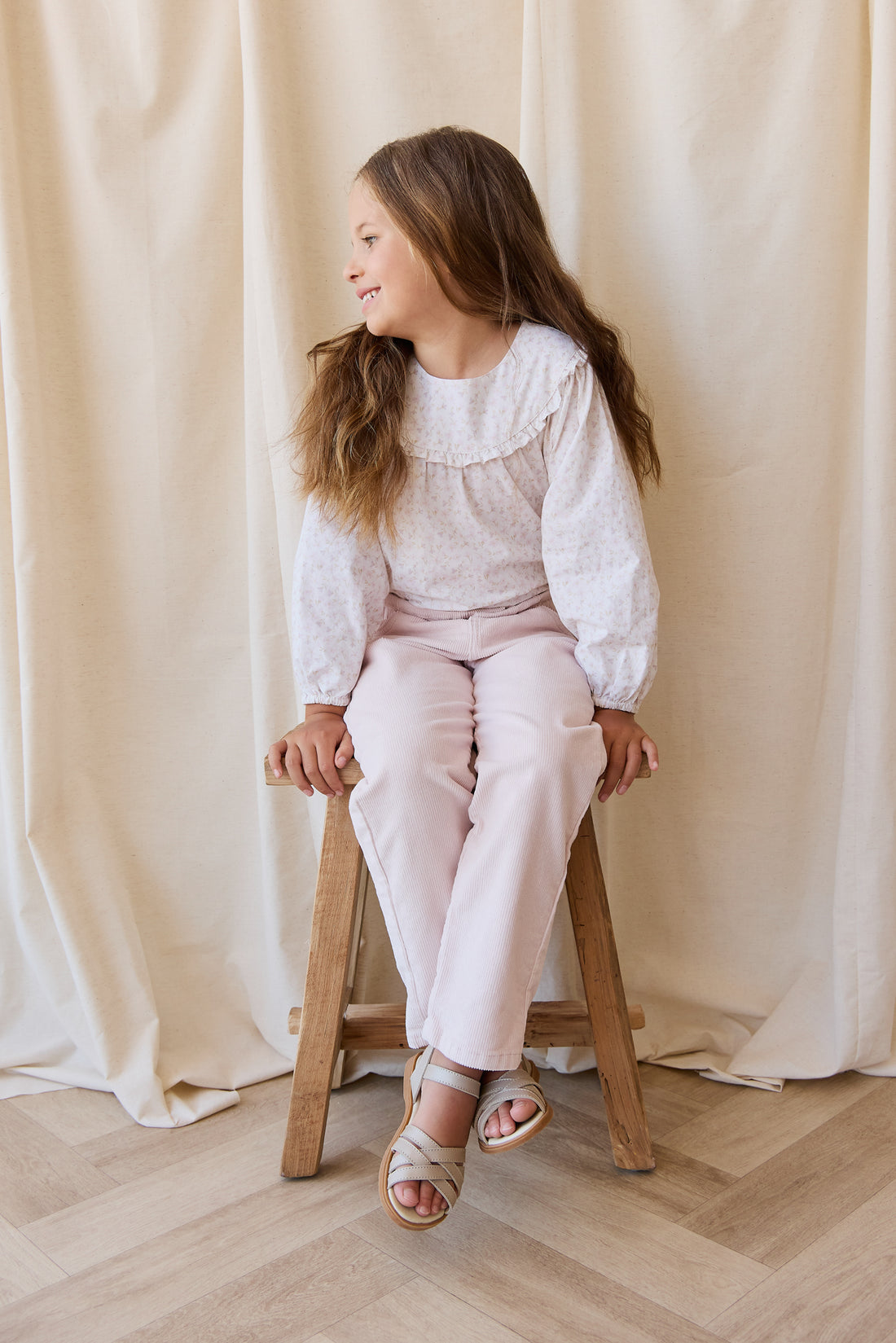 Briella Pant - Soft Misty Rose Childrens Pant from Jamie Kay NZ