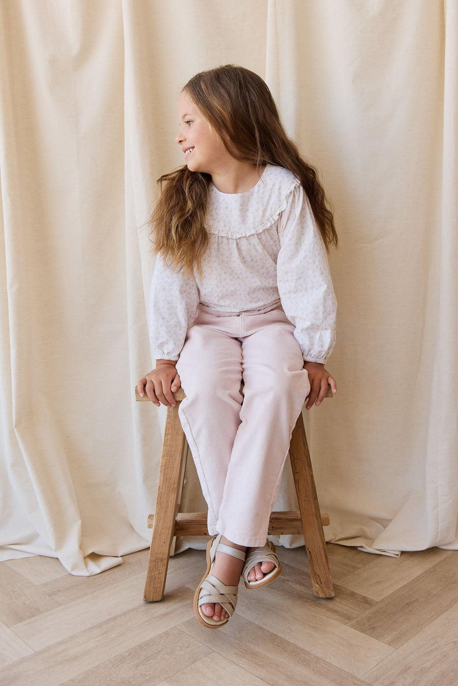 Organic Cotton Amira Blouse - Aries Mauve Childrens Top from Jamie Kay NZ