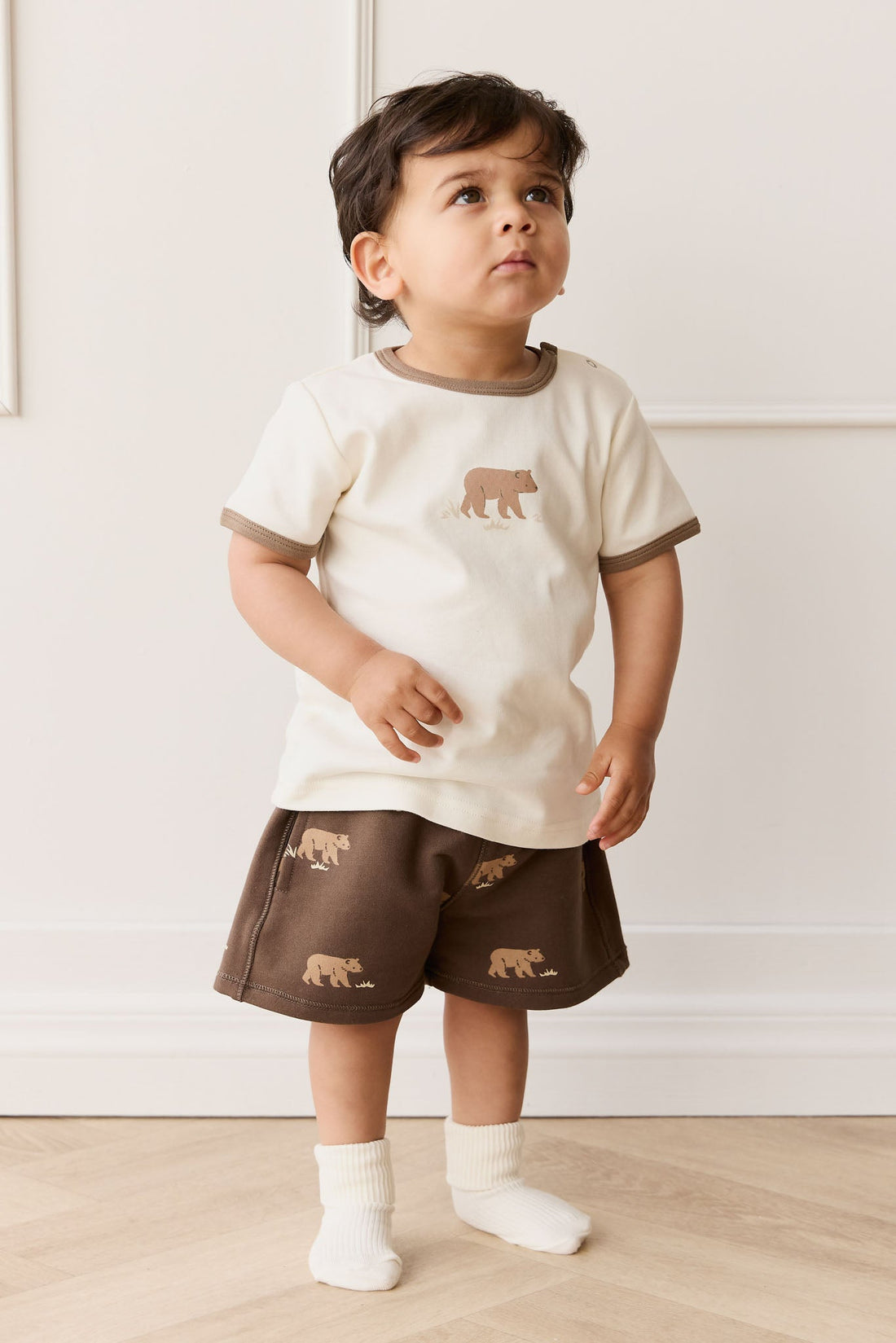 Pima Cotton Erik Tee - Buddy Bear Cloud Childrens Top from Jamie Kay NZ