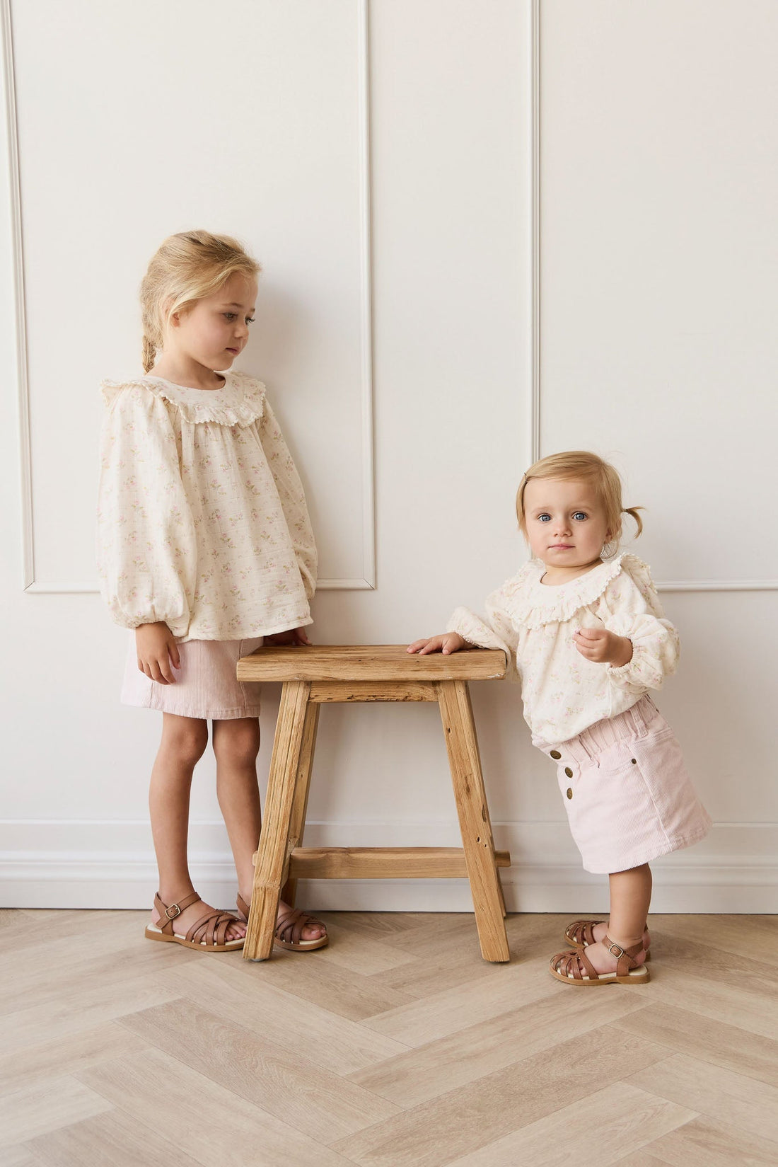 Briella Skirt - Soft Misty Rose Childrens Skirt from Jamie Kay NZ