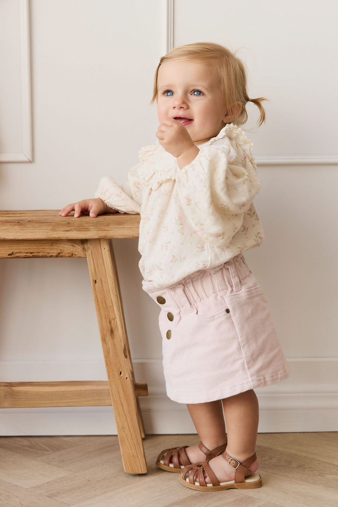 Briella Skirt - Soft Misty Rose Childrens Skirt from Jamie Kay NZ