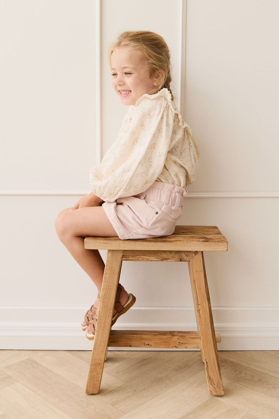 Briella Skirt - Soft Misty Rose Childrens Skirt from Jamie Kay NZ