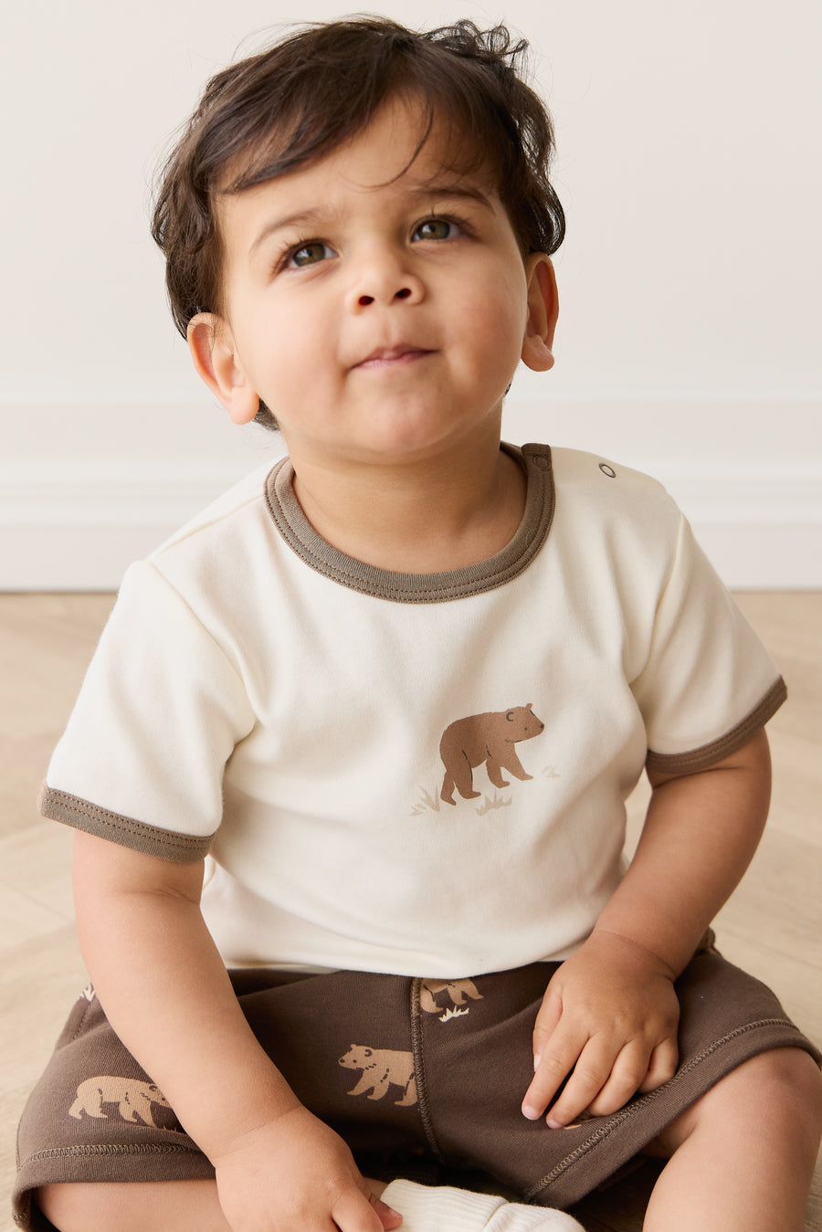 Pima Cotton Erik Tee - Buddy Bear Cloud Childrens Top from Jamie Kay NZ