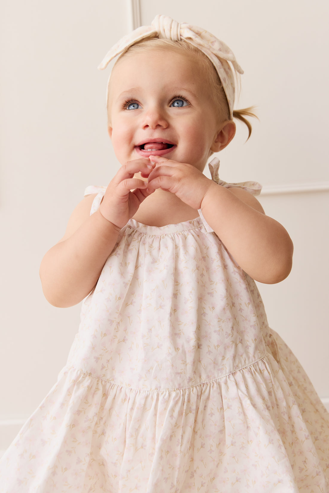 Organic Cotton Winnie Dress - Aries Mauve Childrens Dress from Jamie Kay NZ