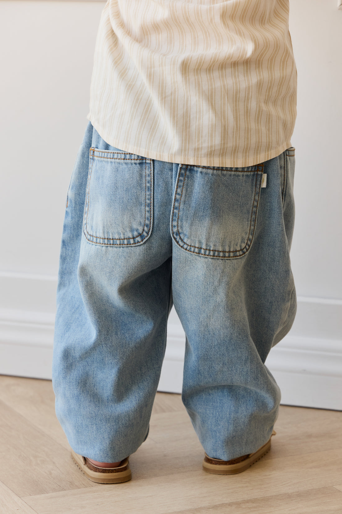 Rueben Pant - Antique Blue Childrens Pant from Jamie Kay NZ