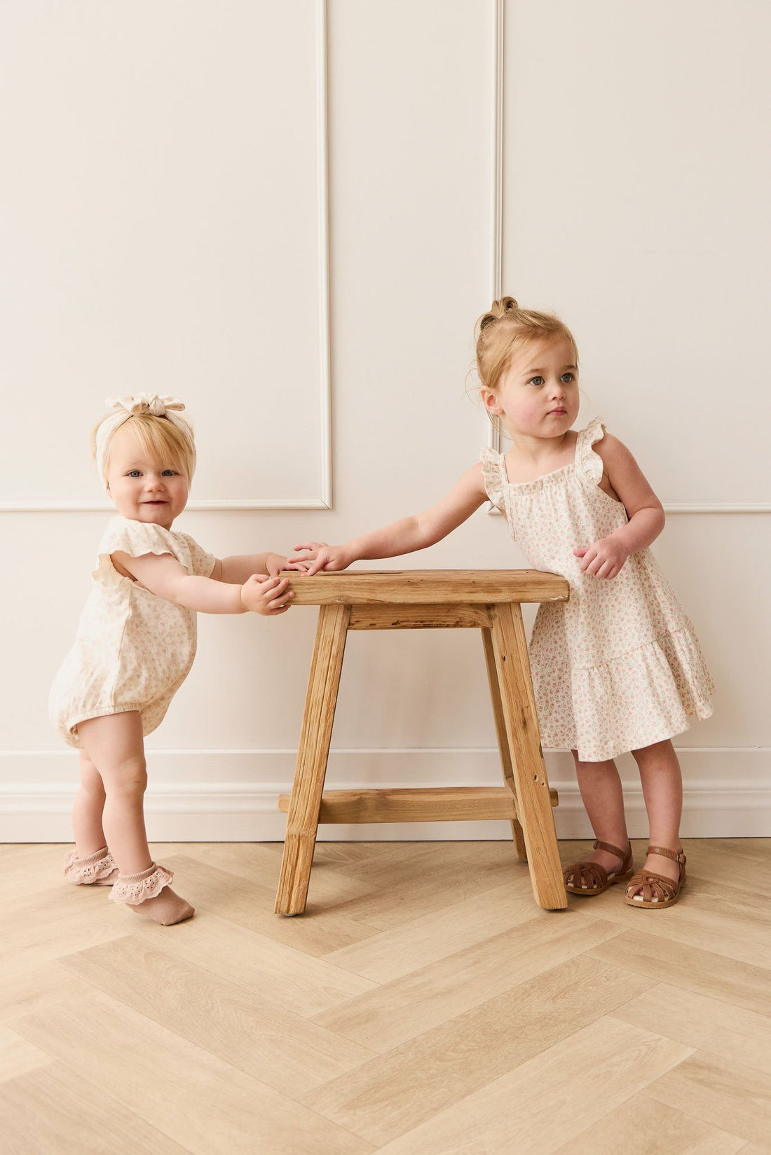 Organic Cotton Nelly Dress - Posy Garden Pink Childrens Dress from Jamie Kay NZ