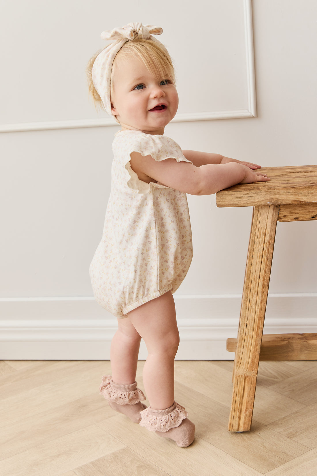 Organic Cotton Sage Onepiece - Aries Mauve Childrens Onepiece from Jamie Kay NZ
