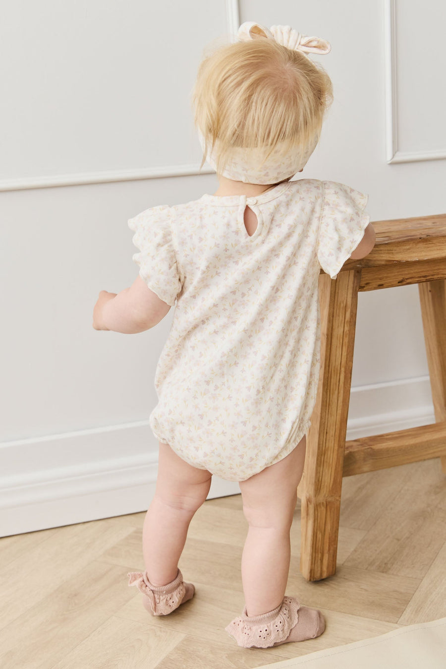 Organic Cotton Sage Onepiece - Aries Mauve Childrens Onepiece from Jamie Kay NZ