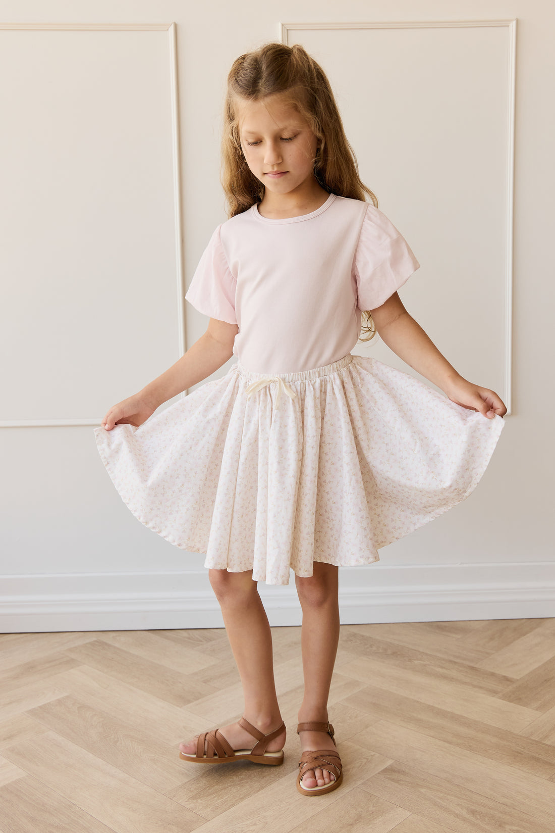 Organic Cotton Winnie Skirt - Aries Mauve Childrens Skirt from Jamie Kay NZ