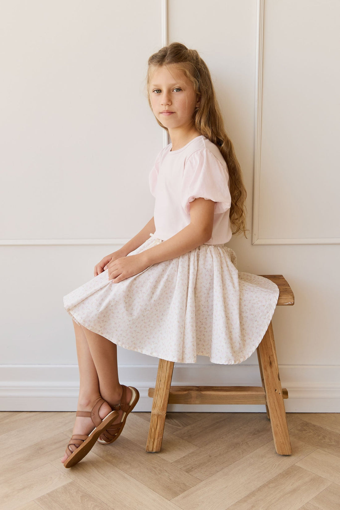 Organic Cotton Winnie Skirt - Aries Mauve Childrens Skirt from Jamie Kay NZ