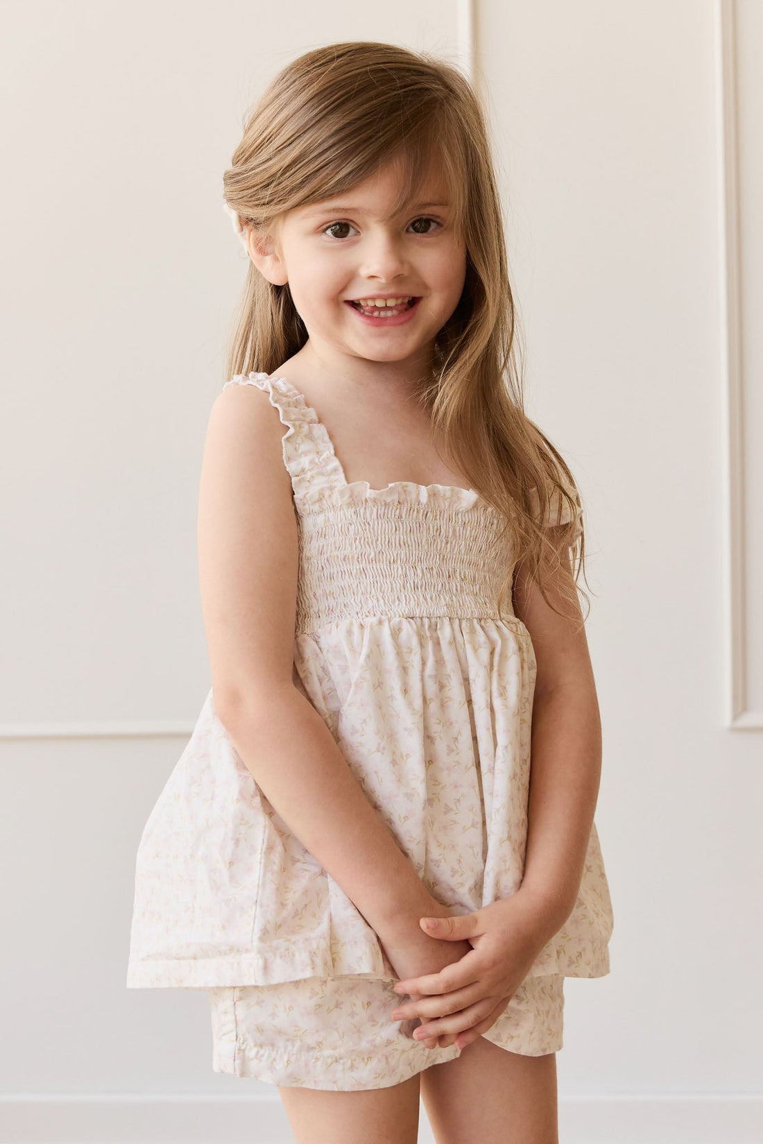 Organic Cotton Emelia Short - Aries Mauve Childrens Short from Jamie Kay NZ