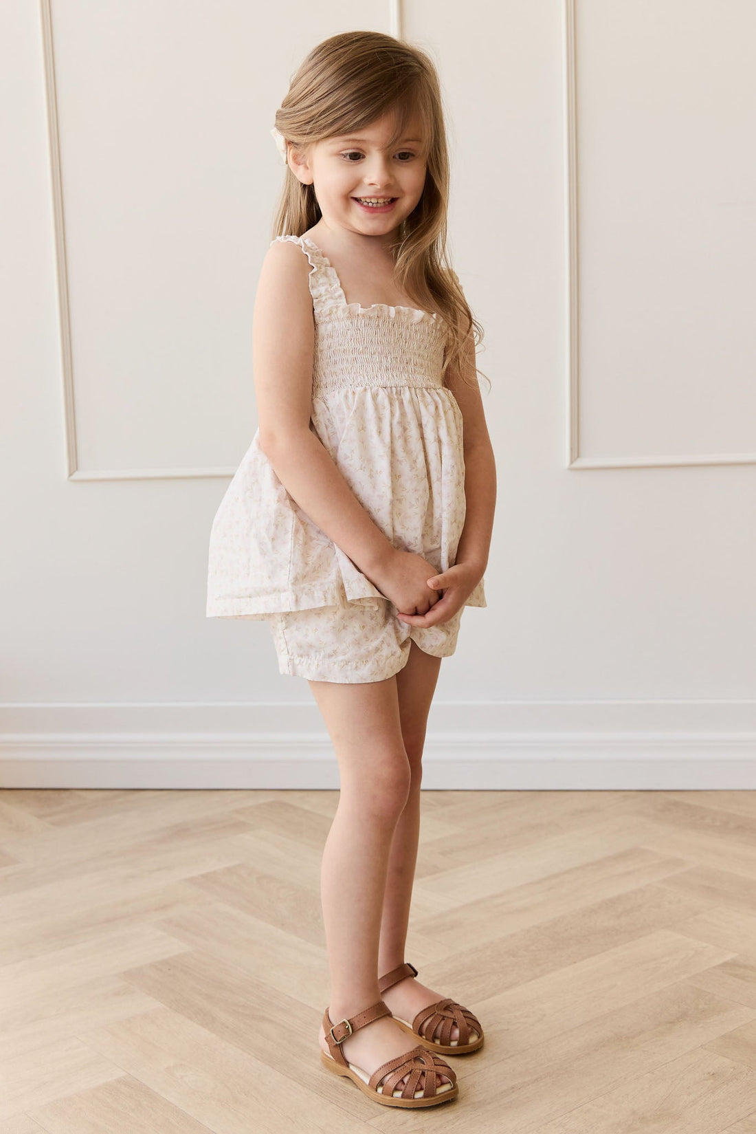 Organic Cotton Emelia Short - Aries Mauve Childrens Short from Jamie Kay NZ