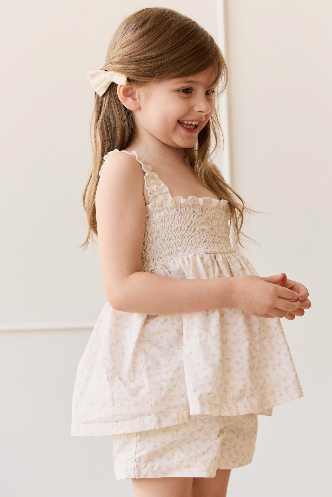 Organic Cotton Emelia Short - Aries Mauve Childrens Short from Jamie Kay NZ