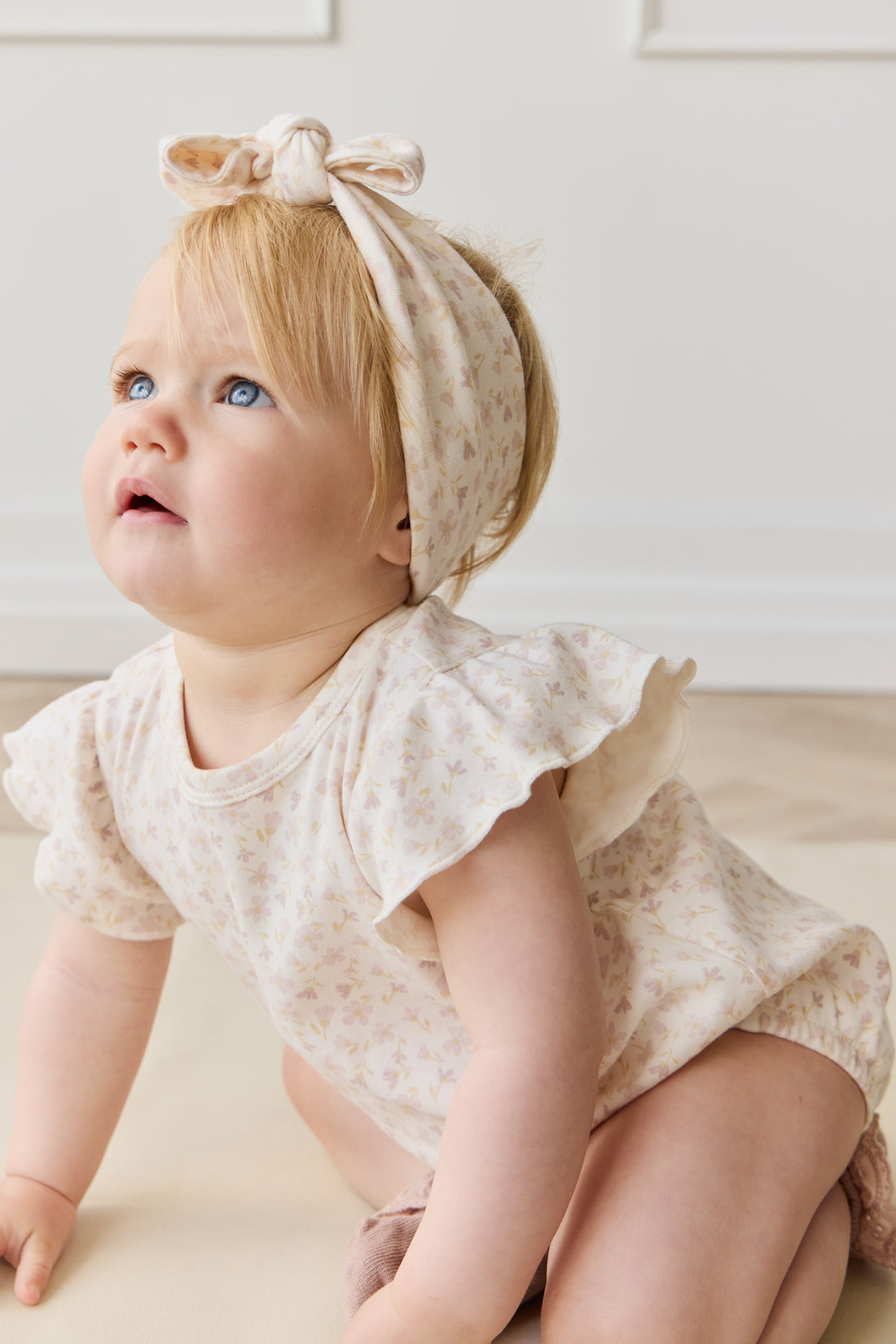 Organic Cotton Sage Onepiece - Aries Mauve Childrens Onepiece from Jamie Kay NZ