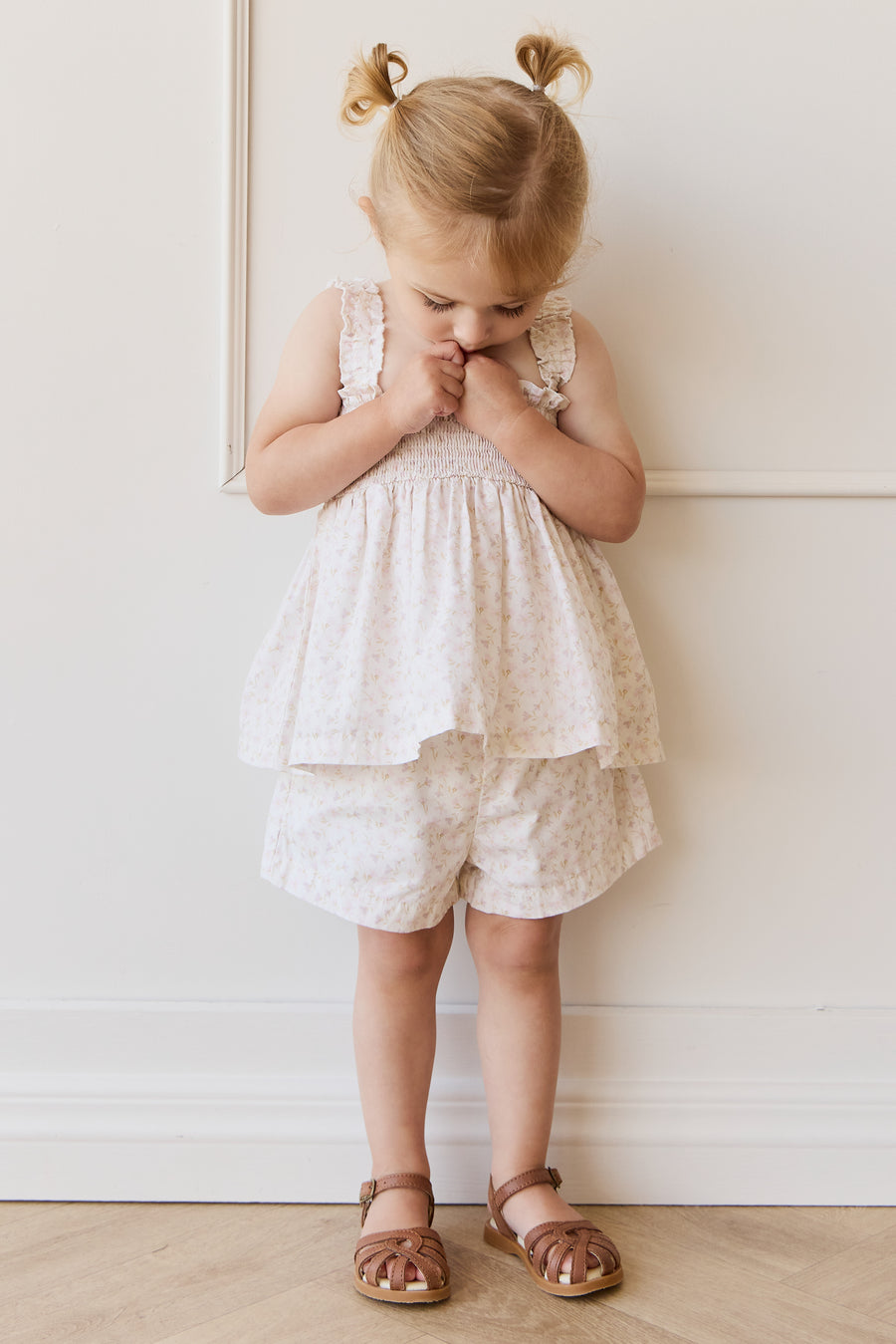 Organic Cotton Emelia Short - Aries Mauve Childrens Short from Jamie Kay NZ