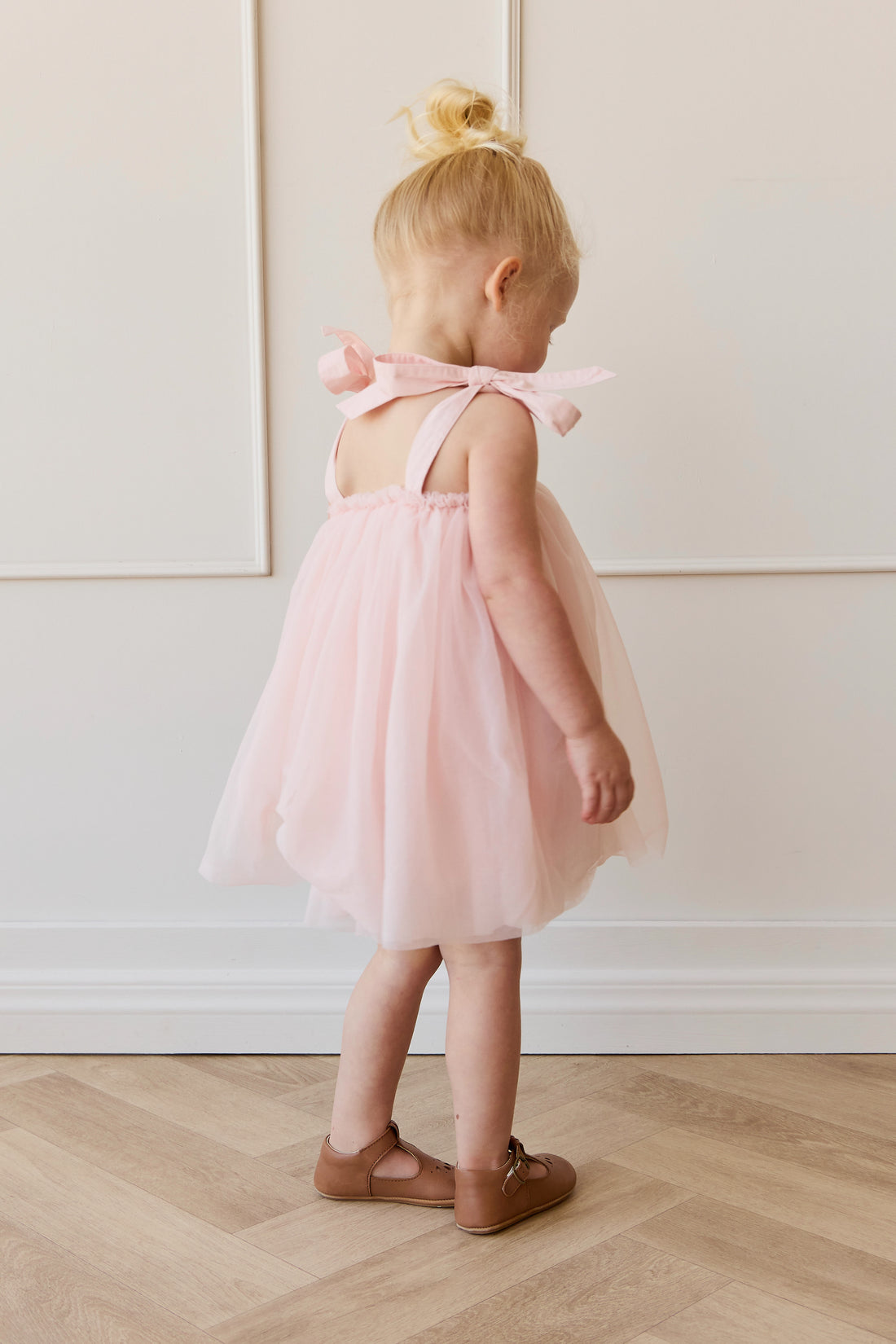 Mael Dress - Soft Misty Rose Childrens Dress from Jamie Kay NZ