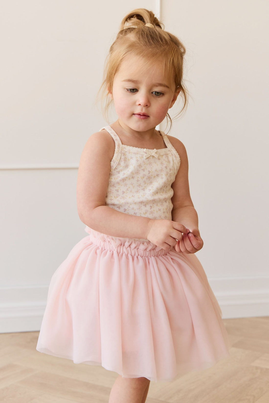 Lilah Skirt - Soft Misty Rose Childrens Skirt from Jamie Kay NZ