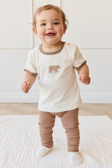 Pima Cotton Erik Tee - Buddy Bear Cloud Childrens Top from Jamie Kay NZ