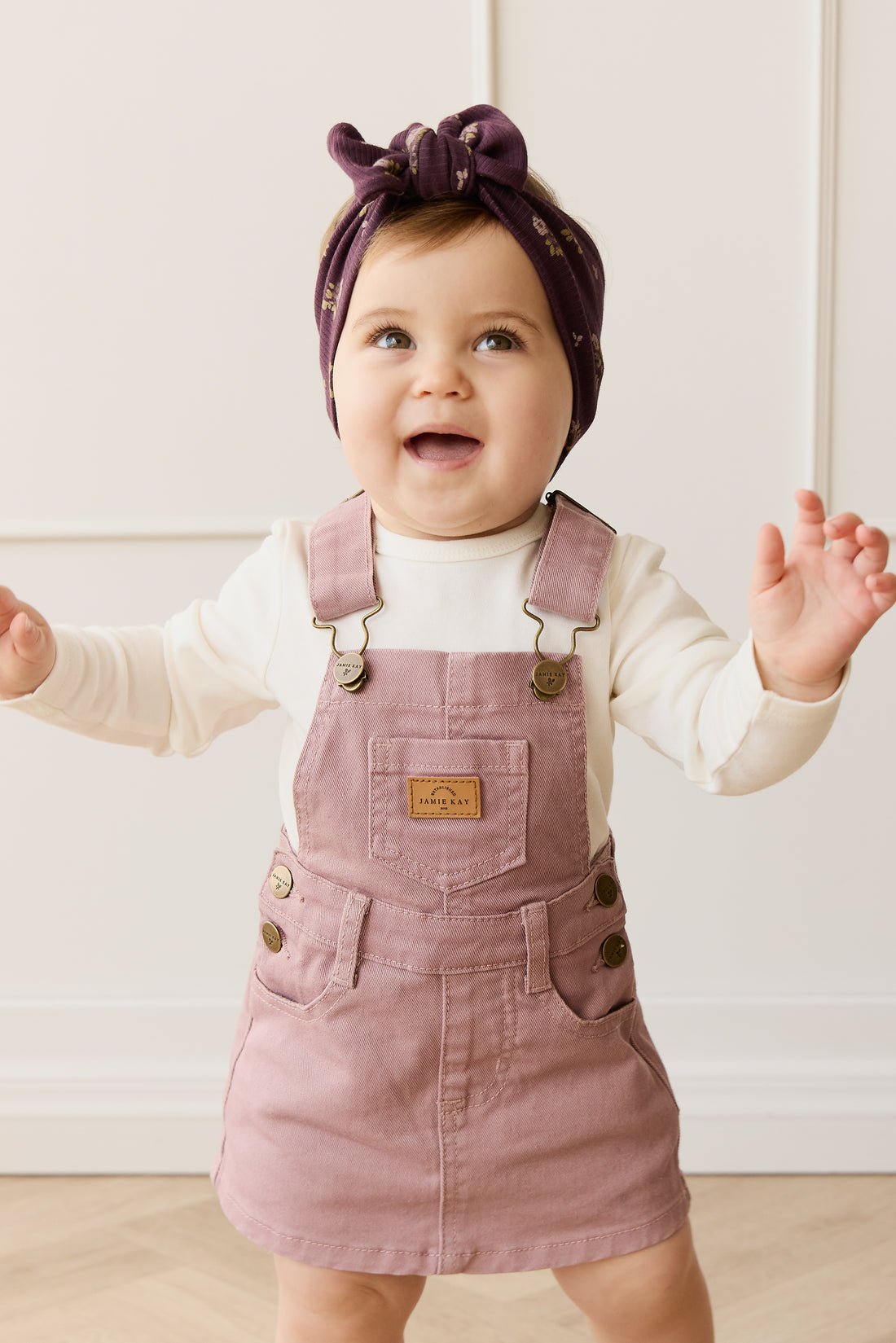 Classic Overall Dress - Dreamy Pink Childrens Overall from Jamie Kay NZ