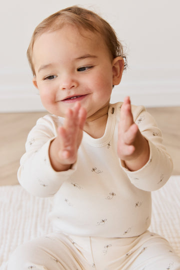 Organic Cotton Fernley Bodysuit - Bumblebees Childrens Bodysuit from Jamie Kay NZ