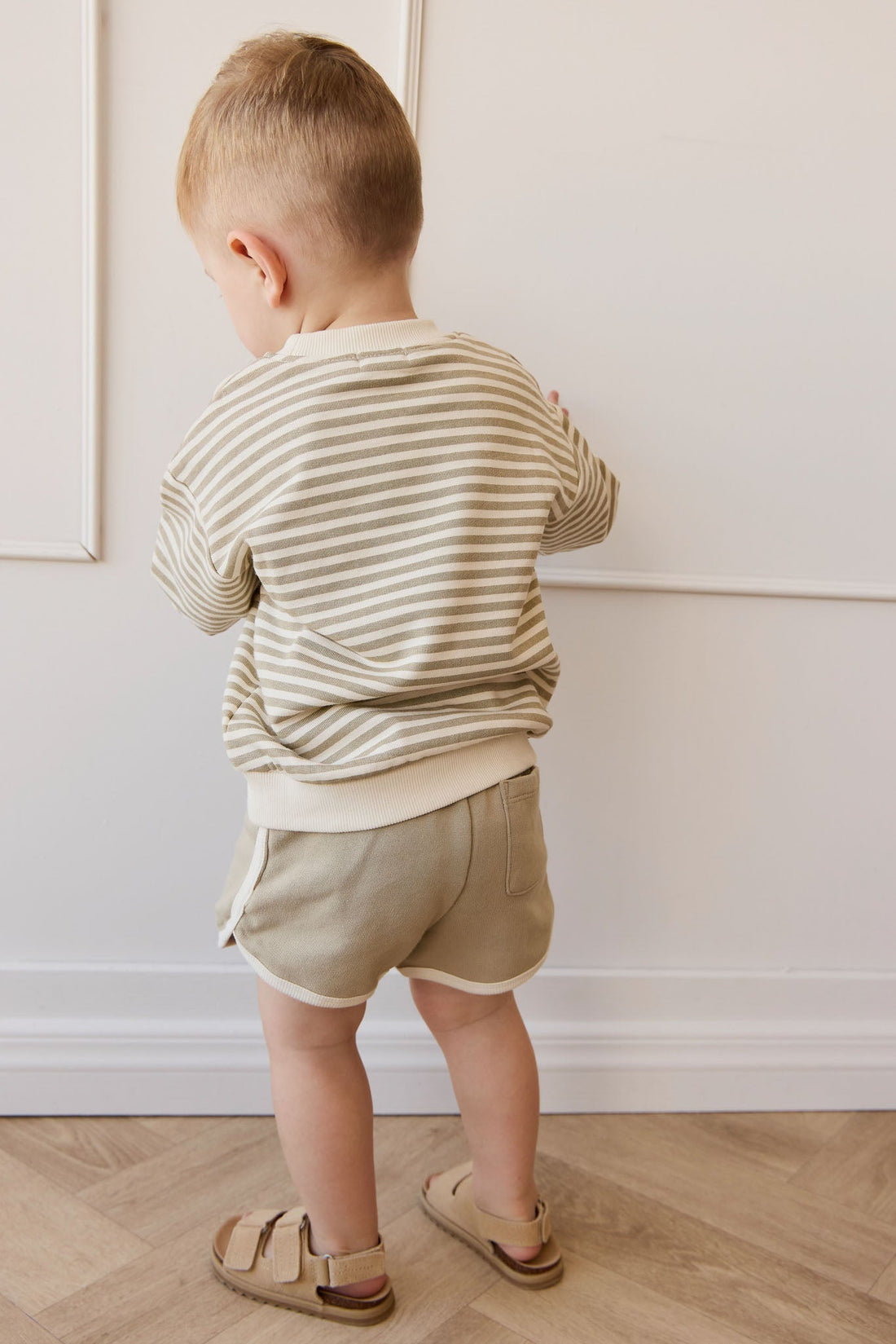 Organic Cotton Eric Short - Sandy Brown Childrens Short from Jamie Kay NZ