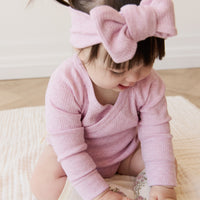 Organic Cotton Modal Lilian Headband - Orchid Marle Childrens Headband from Jamie Kay NZ