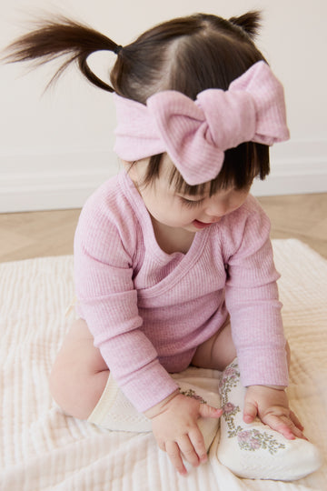 Organic Cotton Modal Lilian Headband - Orchid Marle Childrens Headband from Jamie Kay NZ