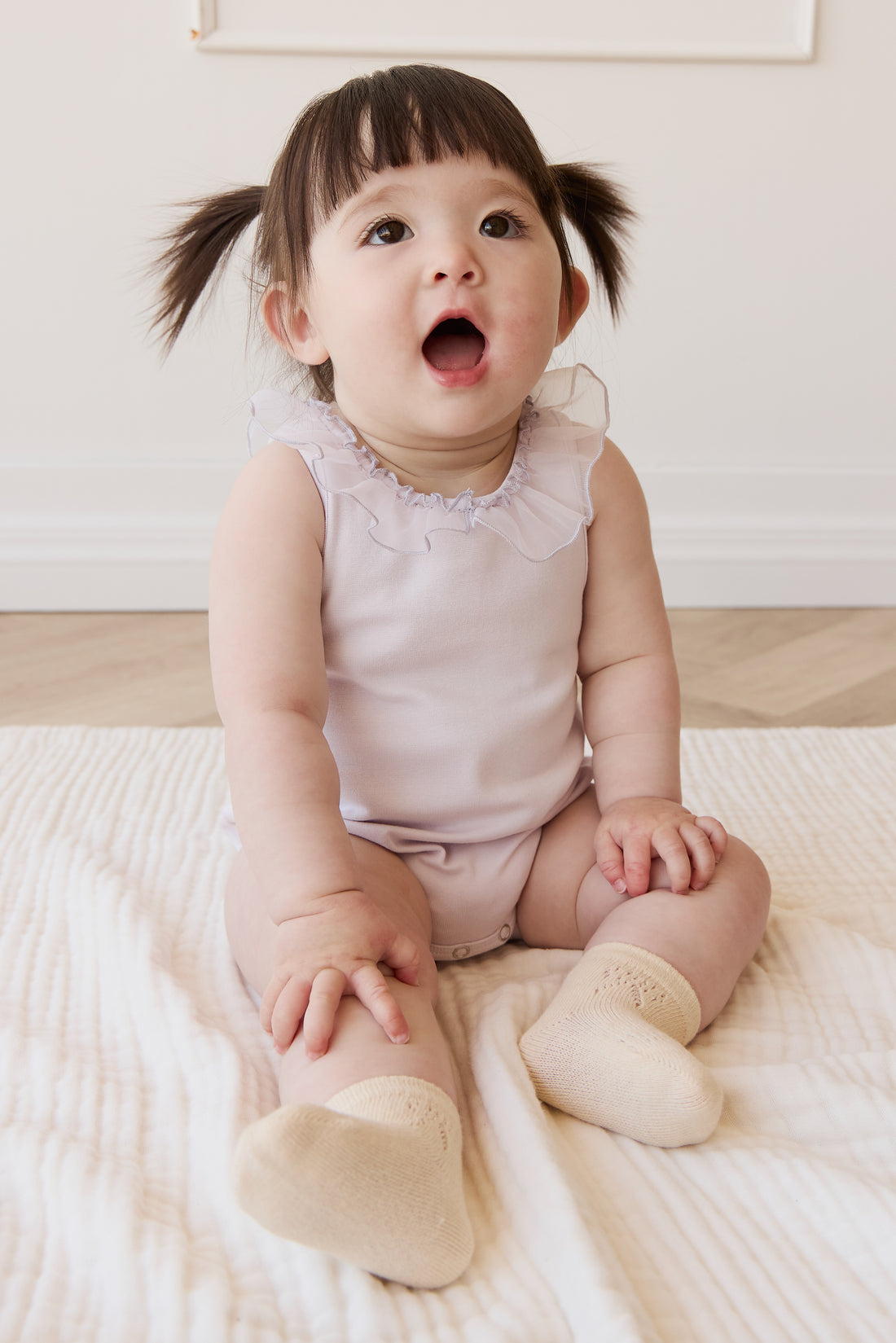 Adalyn Playsuit - Hydrangea Childrens Playsuit from Jamie Kay NZ