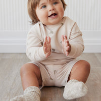 Organic Cotton Kit Sweatshirt - Henry Hedgehog Birch Childrens Top from Jamie Kay NZ