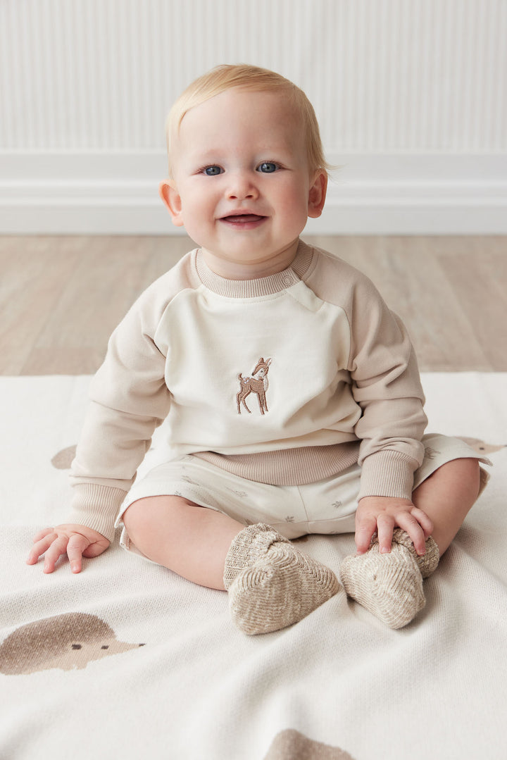 Organic Cotton Tao Sweatshirt - Fable Deer Cloud Childrens Top from Jamie Kay NZ