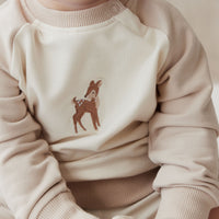 Organic Cotton Tao Sweatshirt - Fable Deer Cloud Childrens Top from Jamie Kay NZ